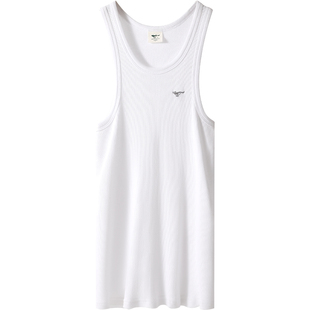 七匹狼男士背心男款2025新款纯棉运动粗螺纹汗衫夏季健身全棉吊带