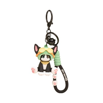 YUYI原创可爱头盔飞行员德文猫咪