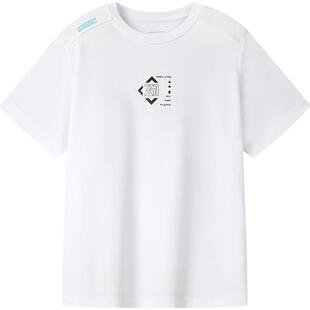 冰肤科技1.0|商场同款361男童短袖针织衫2026夏季新款中大童上衣