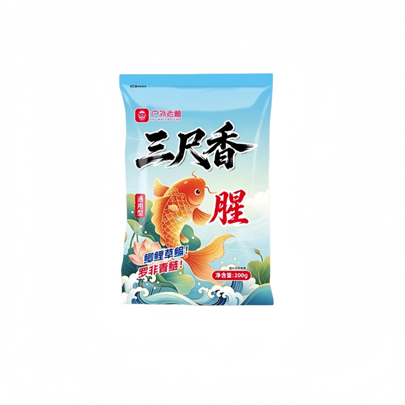 户外老曹三尺香腥香广谱饵料高蛋白雪花粉黑坑鲤鱼鲫鱼小米小黄面