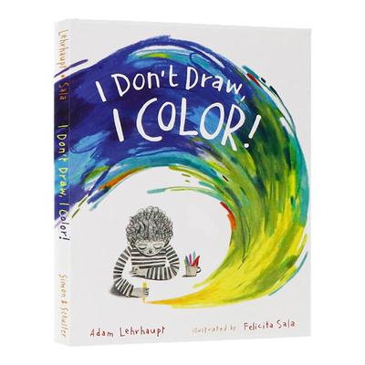 我不画画我画颜英文原版绘本