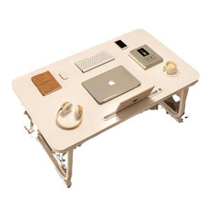 床上小桌子可折叠学习宿舍上下铺笔记本电脑懒人支架桌儿童吃饭餐桌小桌板家用卧室飘窗炕上稳固书桌床用神器