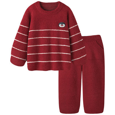 男士睡衣冬季鸿运本命年家居服套