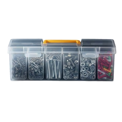 螺丝收纳盒五金小零件分格加厚塑料工具储物整理箱家用多功能盒子