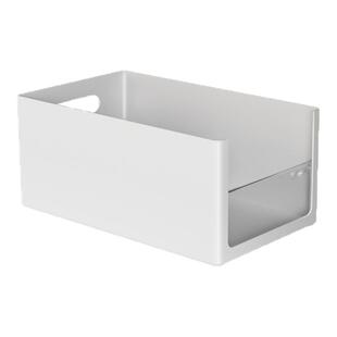 橱柜收纳盒长方形直角柜子零食杂物收纳筐日式家用塑料整理储物盒