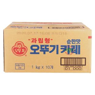 包邮韩国进口不倒翁原味微辣咖喱粉1kg*10袋/箱奥土基韩式咖喱饭