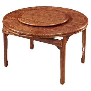 明荣轩红木家具刺猬紫檀伸缩餐桌椅组合长方形实木折叠圆台餐台