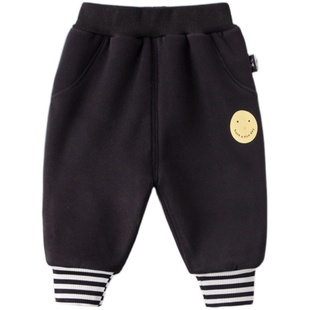 嘟嘟家宝宝裤子冬季加绒加厚运动裤男童冬装洋气小童保暖裤子冬款