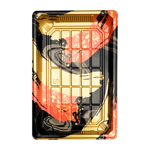 100套6号2113高档印花寿司盒一次性外卖打包盒保鲜盒礼品 刺身盒