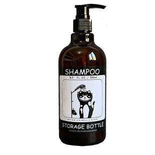 北欧ins风分装瓶 洗涤剂洗手液圆形按压塑料瓶洗发水替换瓶子民宿