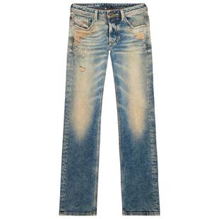 [折扣]DIESEL男士LARKEE做旧中腰合身直筒牛仔裤00C06P09K32
