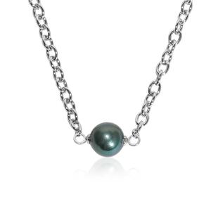 【自营】Idokawa淡水珍珠项链女轻奢高级感akoya真多麻色黑珠吊坠