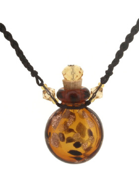 香水精油瓶项链琉璃大容量朱砂女