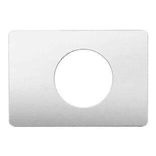 不锈钢加厚球形锁安装板固定板圆形锁修复片圆形锁门锁修复板