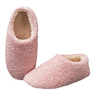 日式毛毛棉拖鞋布底静音男女软底包跟室内保暖木地板无声冬季加绒