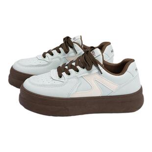 环球复古板鞋女款2025新款爆款小众厚底鞋子女款秋季百搭休闲女鞋