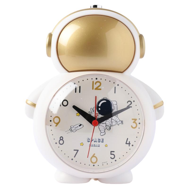 宇航员学习闹钟儿童小学生男孩专用起床神器智能语音新款2025时钟