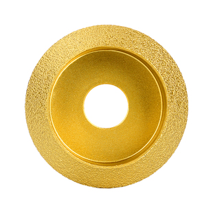 许诺角磨机抛光轮混凝土地瓷砖磨片石材磨边轮钎焊V型防滑开槽