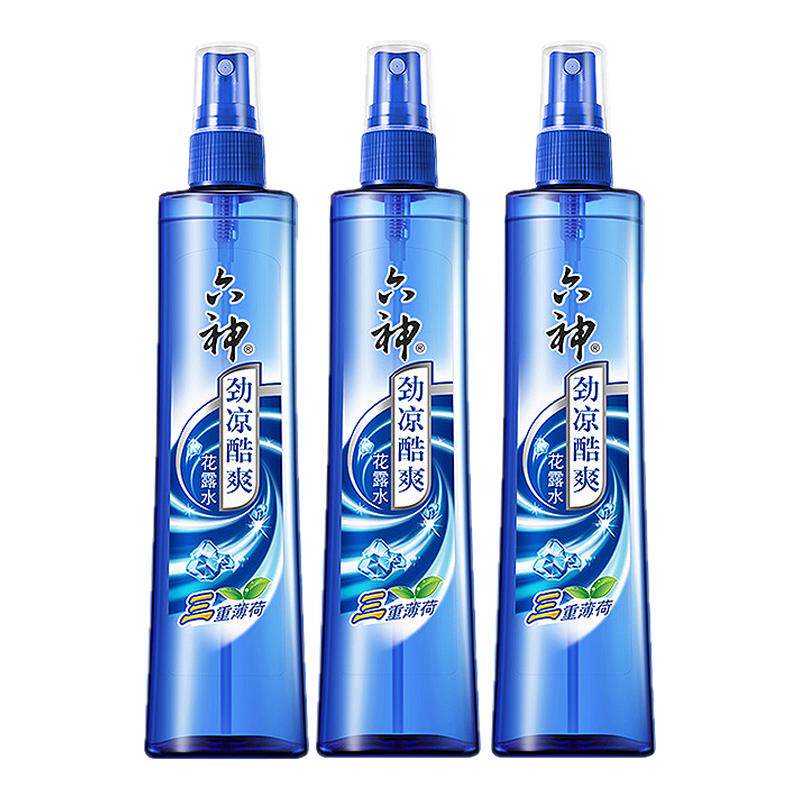 六神花露水劲凉酷爽180ml冰清凉薄荷高降温驱蚊喷雾学生军训神器