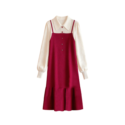 孕妇连衣裙秋冬2025新款