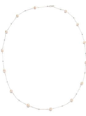 S925纯银天然淡水珍珠项链