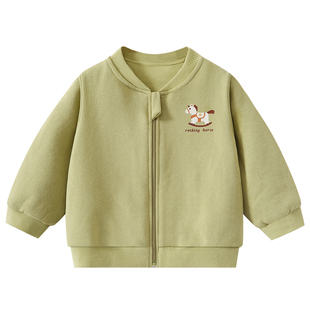 儿童卫衣男童春秋款纯棉棒球服宝宝衣服女童春装外出长袖上衣外套