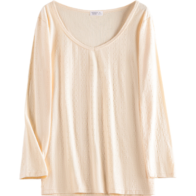 低领秋衣婴儿棉男士内衣上身隐形