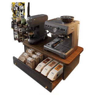 咖啡机置物架家用多层咖啡器具收纳架子厨房桌面台面烤箱放置架子