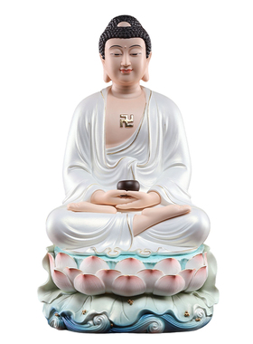 戴玉堂陶瓷大日如来佛祖阿弥陀佛释迦牟尼药师佛供奉家用佛像摆件