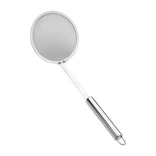 家用过滤网筛滤油勺厨房打沫勺油渣勺极细加密漏勺304不锈钢漏勺