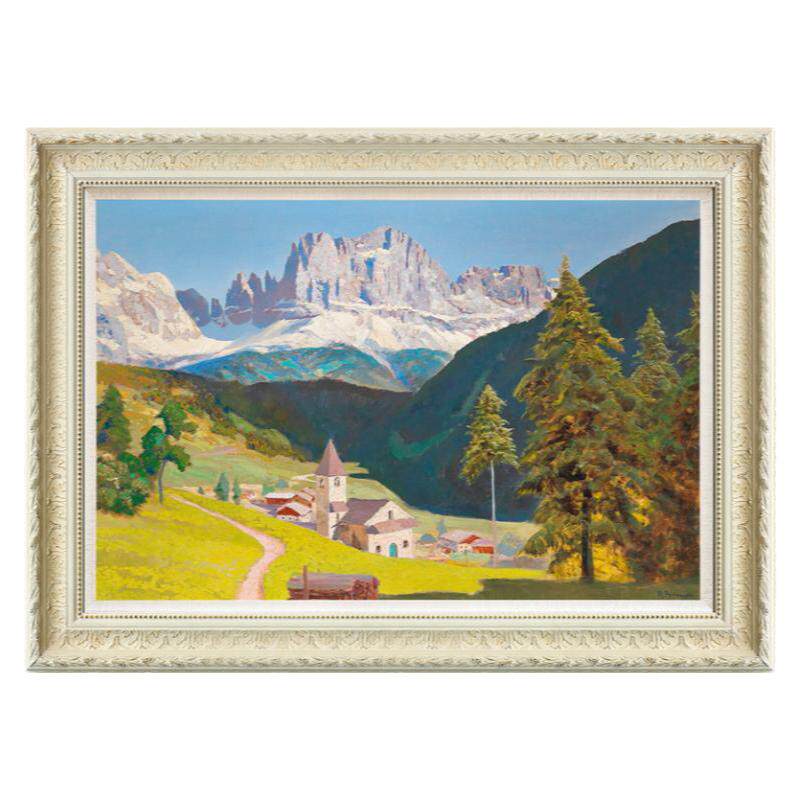 风色北欧风景玄关装饰画客厅油画