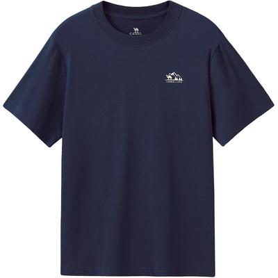 骆驼男装透气半袖体恤男