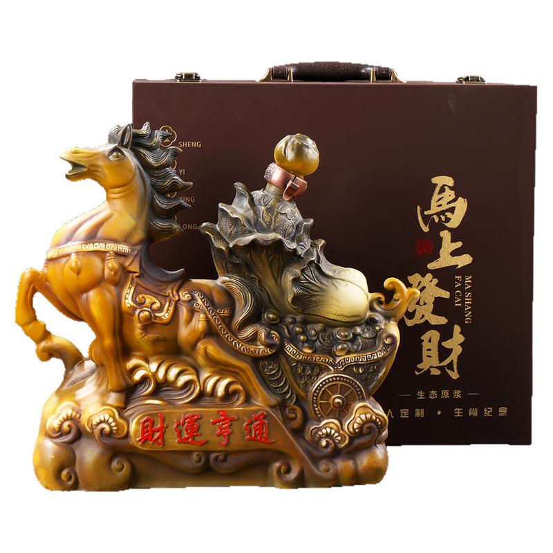景德镇密封性好卡通生肖陶瓷酒瓶
