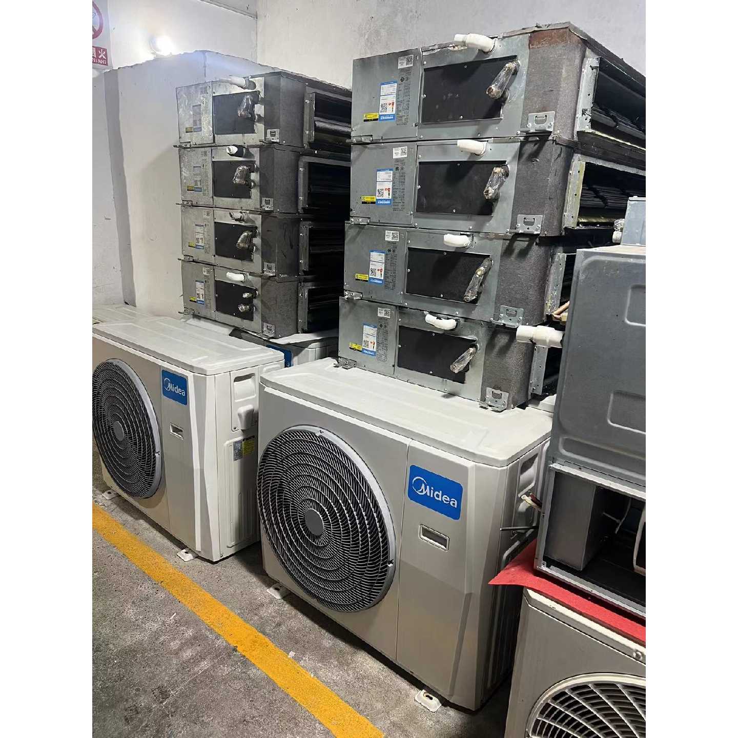 【议价-可维修】23年美的5匹变频冷暖风管机 批发 配送线控器 全