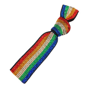 韩国东大门彩虹头绳女丸子头宽皮筋网红款简约百搭发圈扎头发皮套