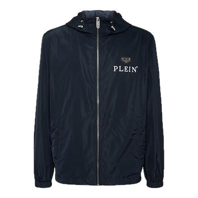 PHILIPP PLEIN 男士2025秋经典徽标休闲连帽夹克外套秋冬