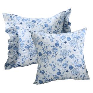 法式抱枕沙发客厅公主风薄棉靠垫复古荷叶边床头靠枕套飘窗清凉款