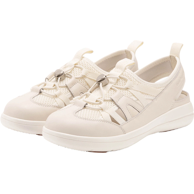 暇步士透气免系带包头沙滩鞋女