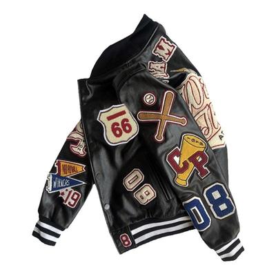 重工刺绣外套宽松棒球服夹克