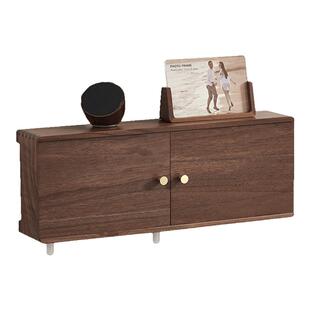 wifi路由器收纳盒壁挂木质挂墙置物架墙上电线排插插座固定遮挡盒