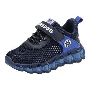 巴布豆童鞋官方旗舰店男童运动鞋透气网鞋网面夏季男孩儿童鞋子女