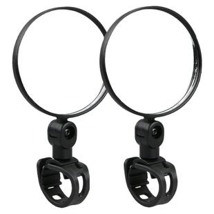 自行车后视镜免安装广角凸面镜折叠单车反光镜电动车自行车到车镜