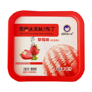 甜小町雪唇冰淇淋口感布丁香芋草莓芒果牛乳味果冻儿童零食整箱批