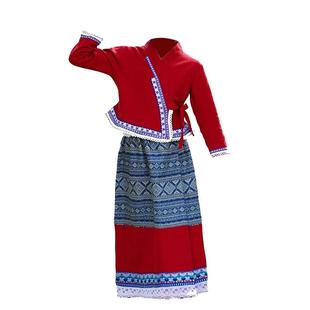 儿童傣族舞蹈服装男女童云南西双版纳民族服饰泼水节演出服日常装