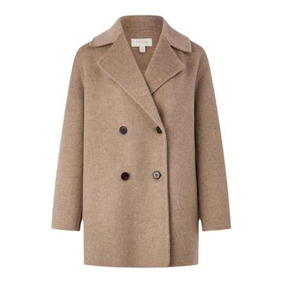 【澳洲绵羊毛】PRICH时尚双面呢毛呢外套冬季新款短款大衣女