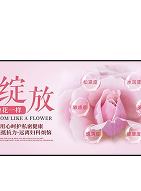 女性私密护理挂画医美私密养护广告海报现代养生馆美容院装饰挂画