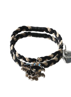 原创双色黑白无牙仔情侣磁吸手链