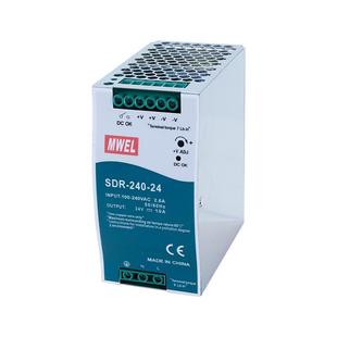明伟导轨SDR/NDR-120W/240W/480W开关电源220转24V直流变压器12伏
