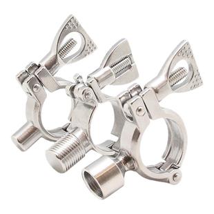 304不锈钢卡箍精铸水管支架快装管夹圆管固定卡扣固定架管卡抱箍