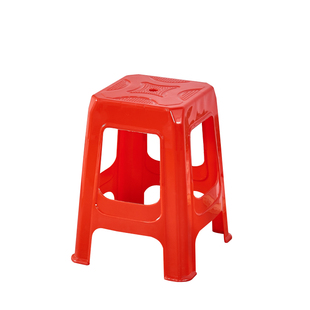 家用叠放凳居家塑料凳大号加固凳彩色凳餐椅餐饮凳夜宵凳简约高凳